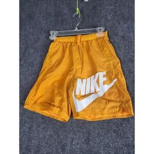 Nike Sportswear Big Kids Athletic Shorts Big Logo Activewear Boys‎ Sz L Orange